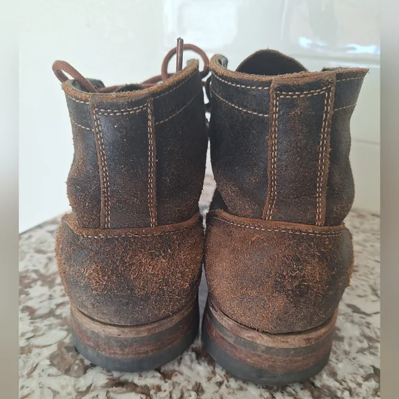 Truman waxed flesh boots 7D - Picture 3 of 11